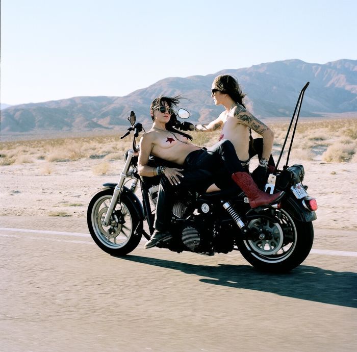 Girls on a motorcycle in Sao Jose do Rio Preto
