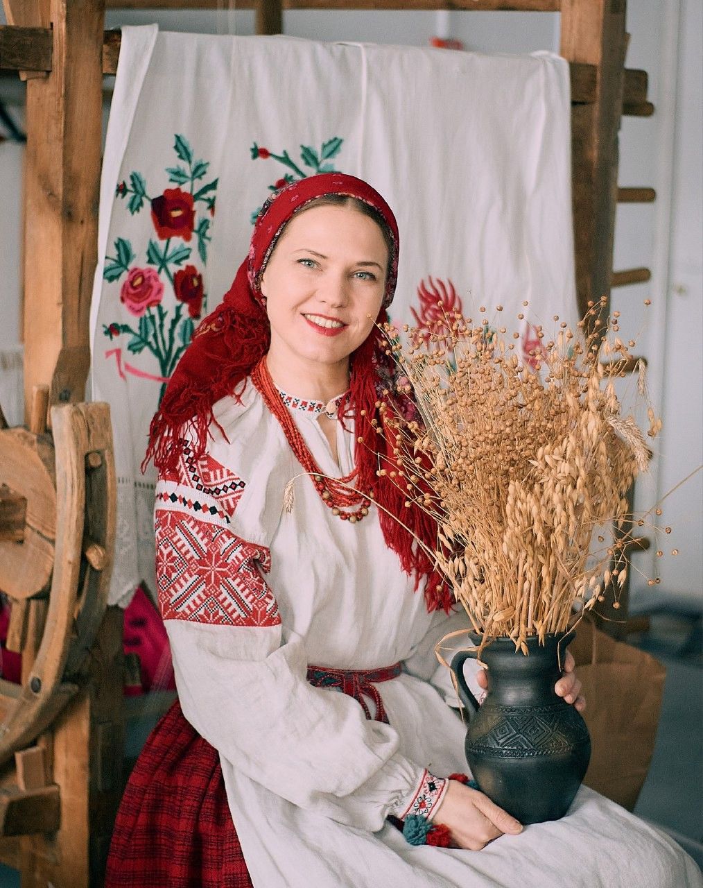 Women in Slavic costumes in Sao Jose do Rio Preto